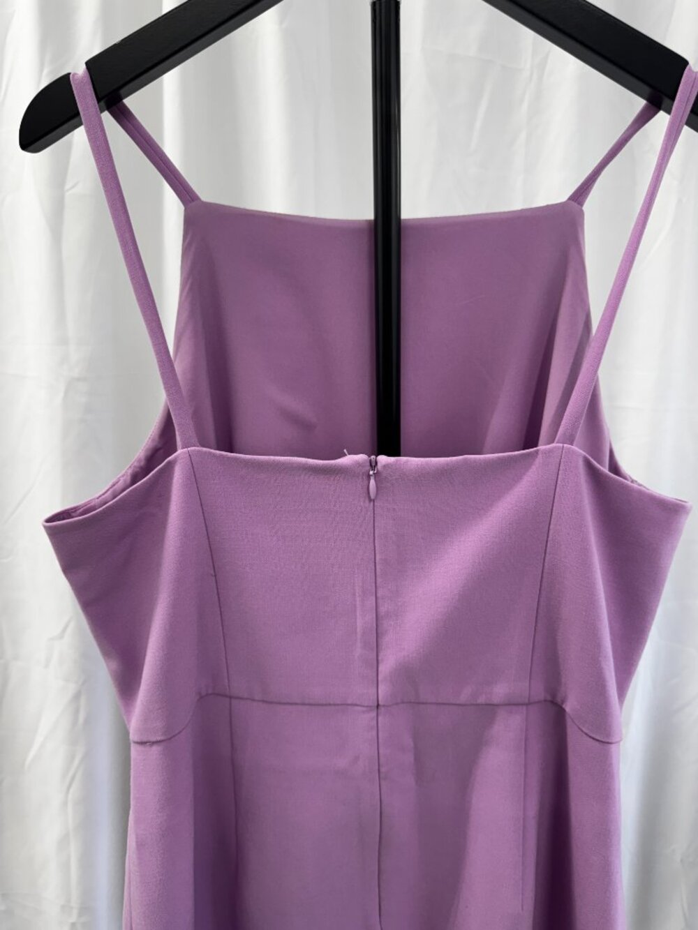 French Connection: Whisper Lilac Pink Spaghetti Strap Sheath Mini Dress - Picture 8 of 14